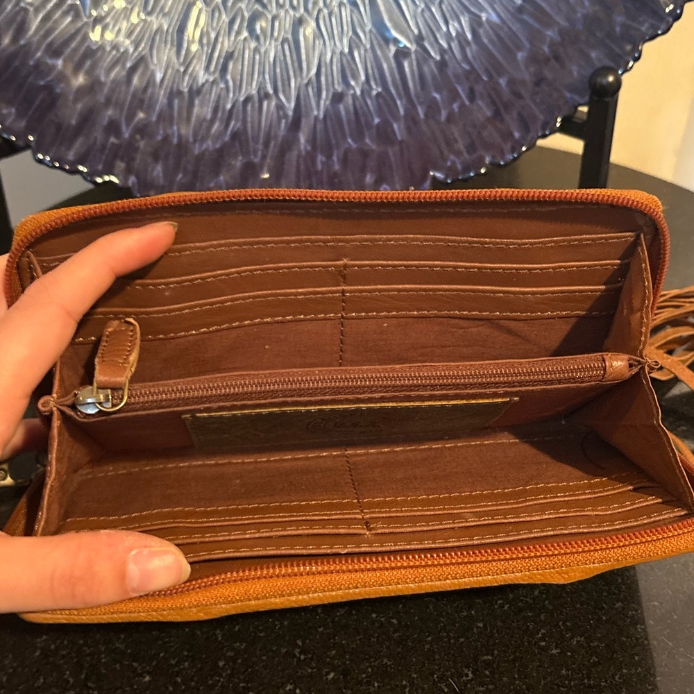 Myra Bag Brown Cowhide Wallet - Picture 3 of 3